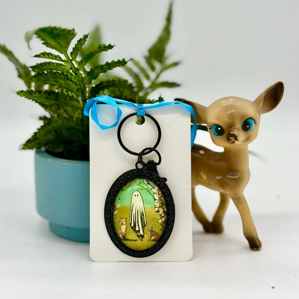 Handmade Ghostie Keychain